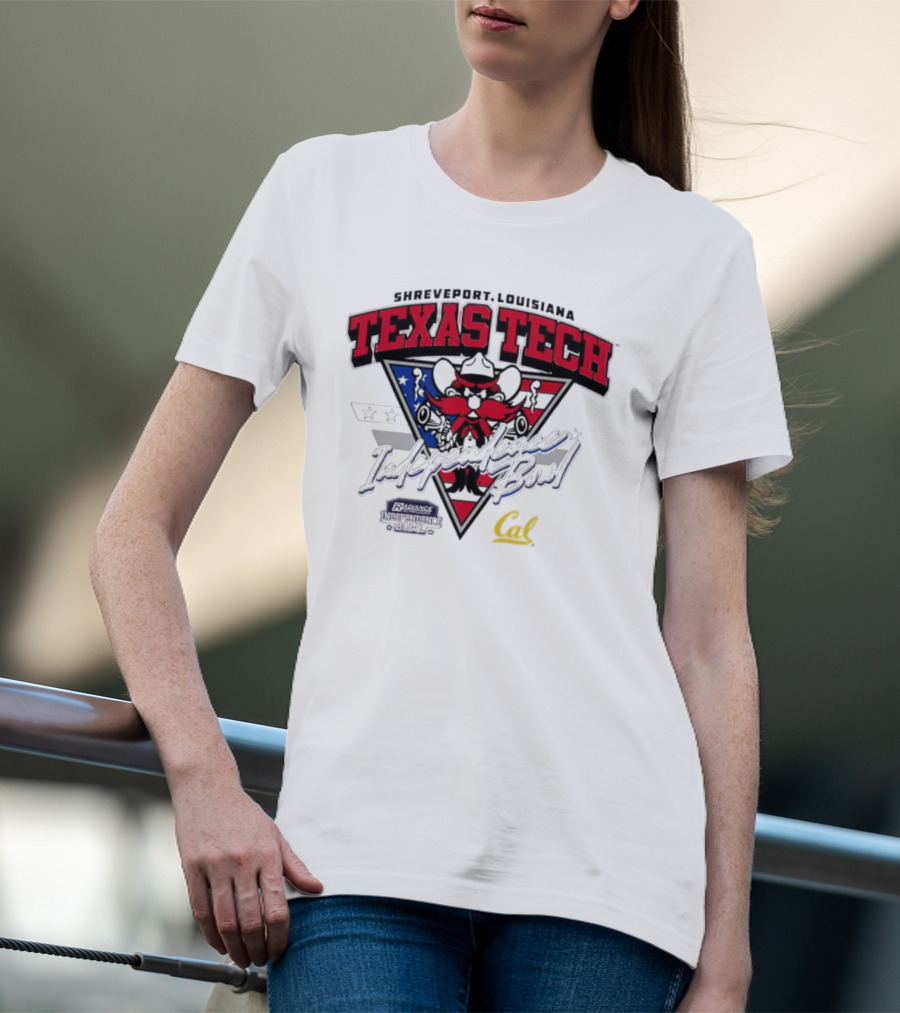 Texas Tech Shreveport Louisiana Red Raider American Script Cal T-Shirt