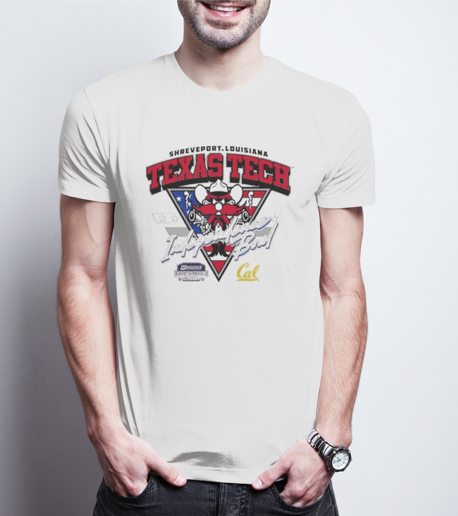 Texas Tech Shreveport Louisiana Red Raider American Script Cal T-Shirt