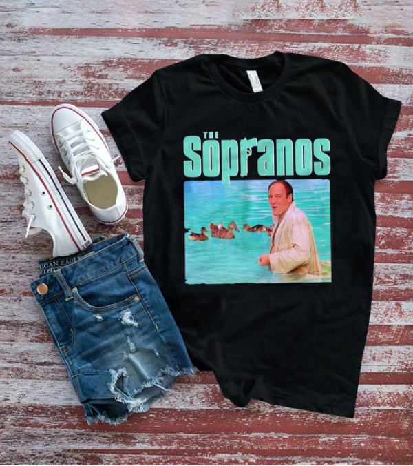The Sopranos Tony In Water With Birds T-Shirt