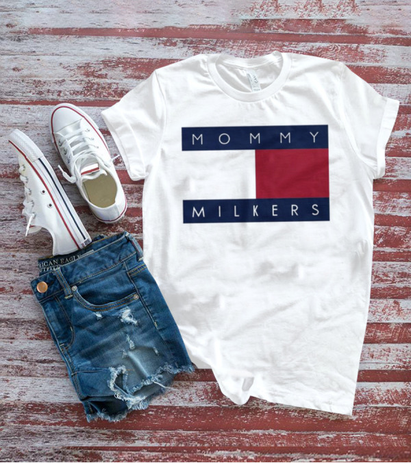 Trending Mommy Milkers Logo Parody Concept T-Shirt