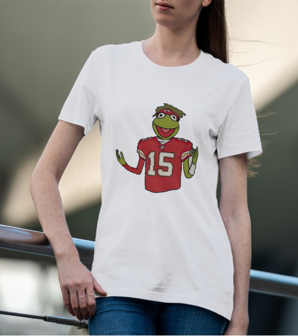 Chiefs Patrick Mahomes Kermit The Frog 15 Jersey T-Shirt