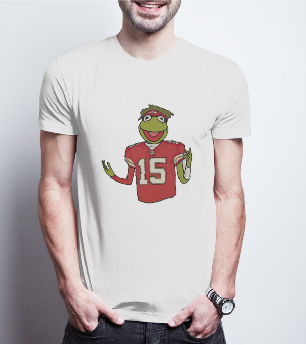 Chiefs Patrick Mahomes Kermit The Frog 15 Jersey T-Shirt