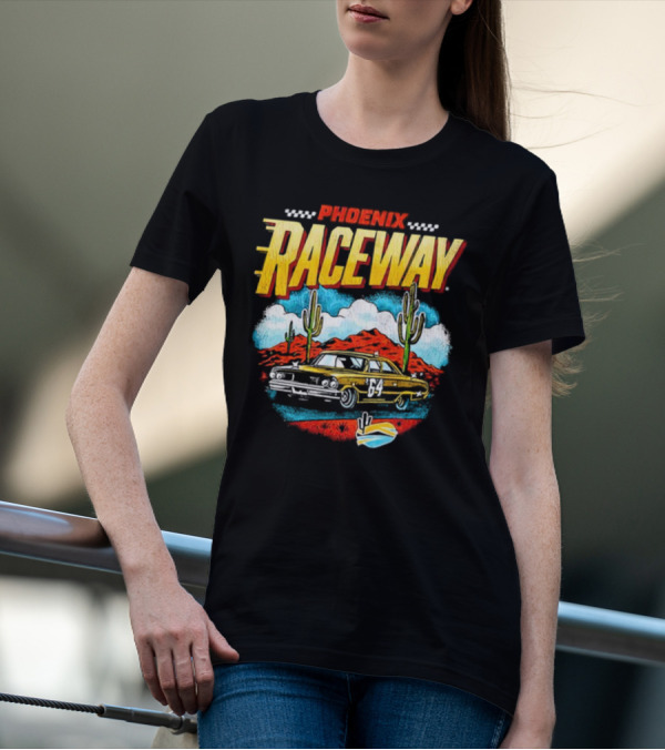 Phoenix Raceway Vintage Car Desert Scene Number 64 T-Shirt