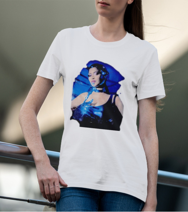 Robo Beyonce Futuristic Cyborg Aesthetic T-Shirt