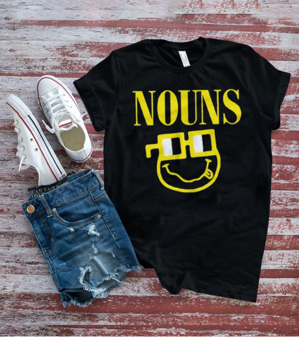 Nouns Nirvana Smiley Face With Glasses T-Shirt