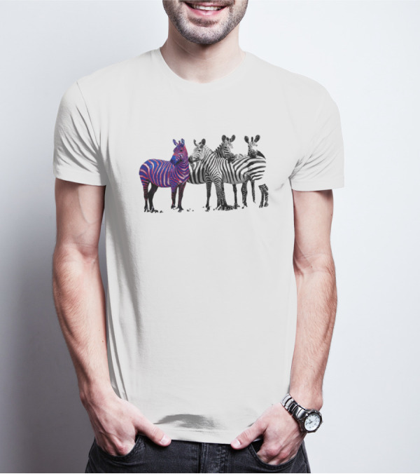 Buffalo Bills Zebra Unique Blue And Red Striped Wildlife T-Shirt