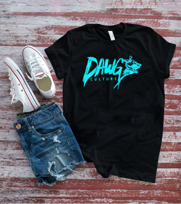 Dawg Culture Bold Athletic Spirit With Fierce Blue Dog T-Shirt