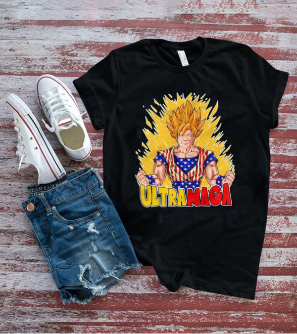 ULTRA MAGA Trump Dragon Ball Z Saiyan Super Power T-Shirt