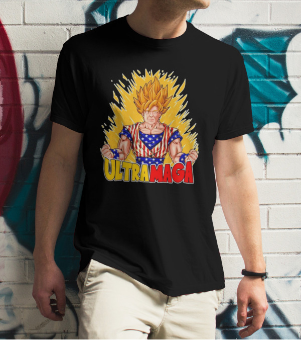 ULTRA MAGA Trump Dragon Ball Z Saiyan Super Power T-Shirt