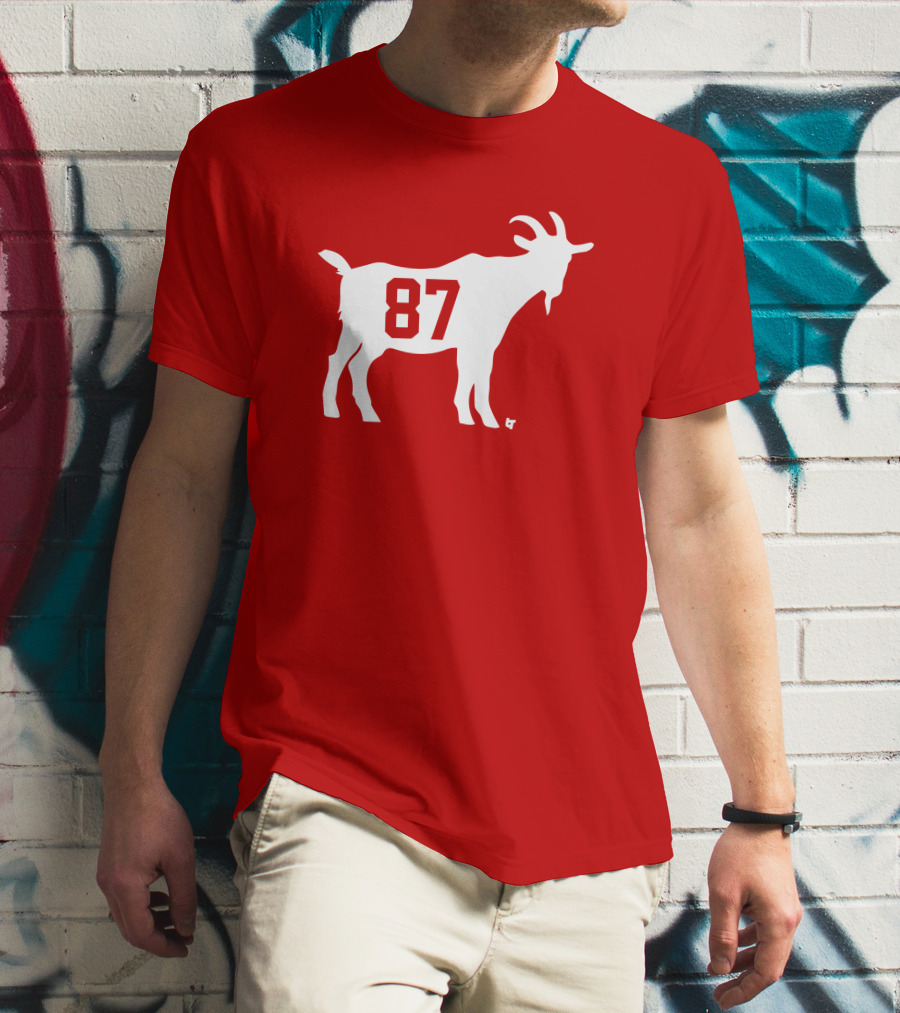 Travis Kelce GOAT 87 Football Legend T-Shirt
