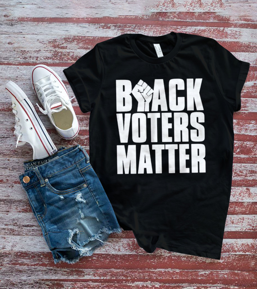 Black Voters Matter Fist Symbol Advocacy T-Shirt
