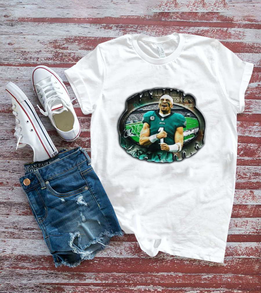 Marino Infantry Jalen Hurts Philadelphia Eagles Jersey Football Stadium T-Shirt