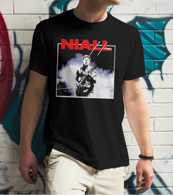Niall Horan Live Performance Black And White Concert Scene T-Shirt