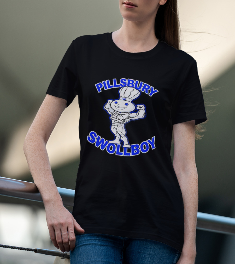Pillsbury Swole Boy Buff Character Flexing Muscles T-Shirt