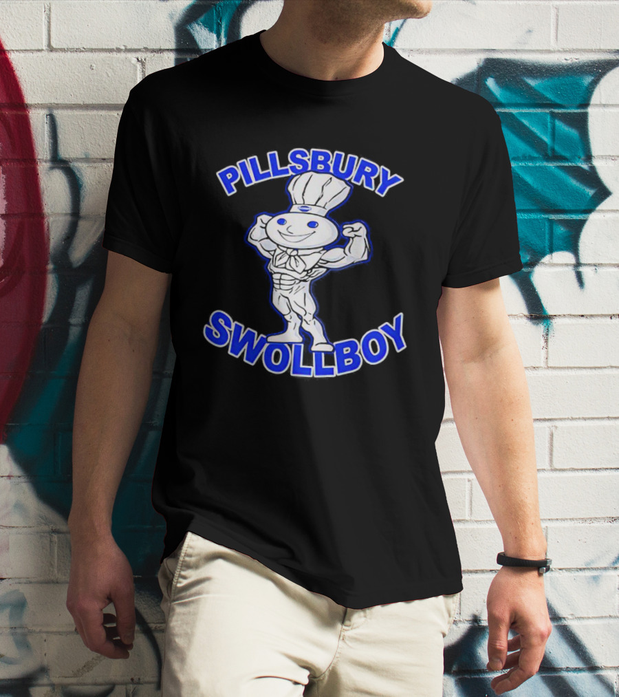 Pillsbury Swole Boy Buff Character Flexing Muscles T-Shirt