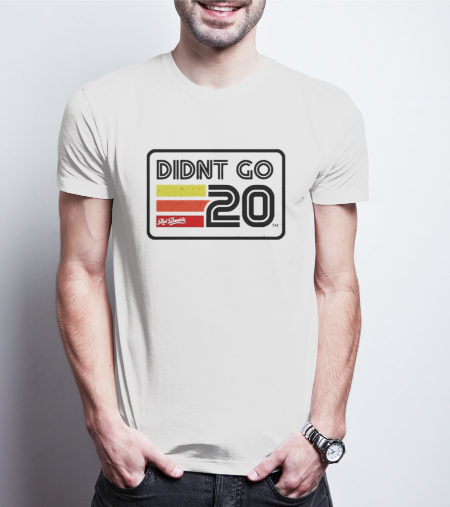 Didn't Go Rut Daniels 20 Racing Stripes Retro Motif T-Shirt