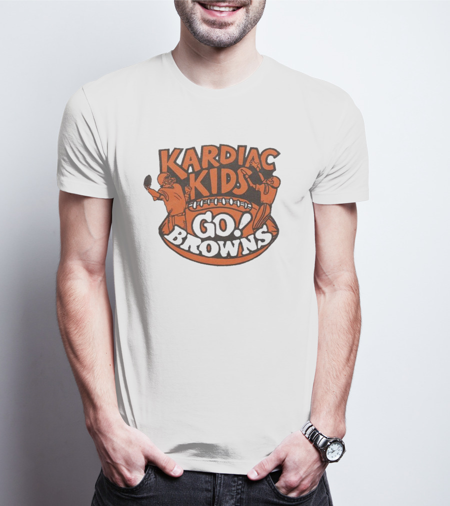 Kardiac Kids Go Browns Football T-Shirt