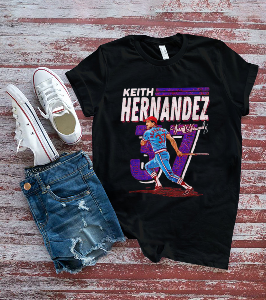 Keith Hernandez 37 Baseball Signature T-Shirt