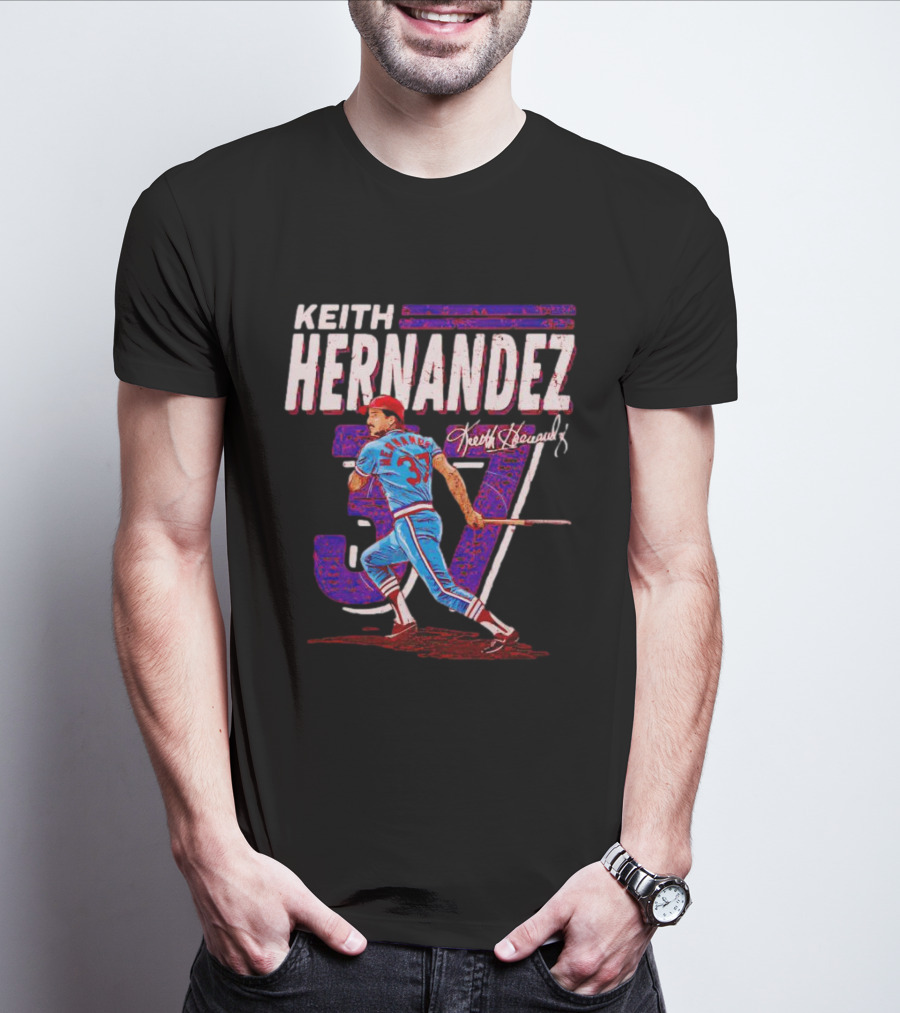 Keith Hernandez 37 Baseball Signature T-Shirt