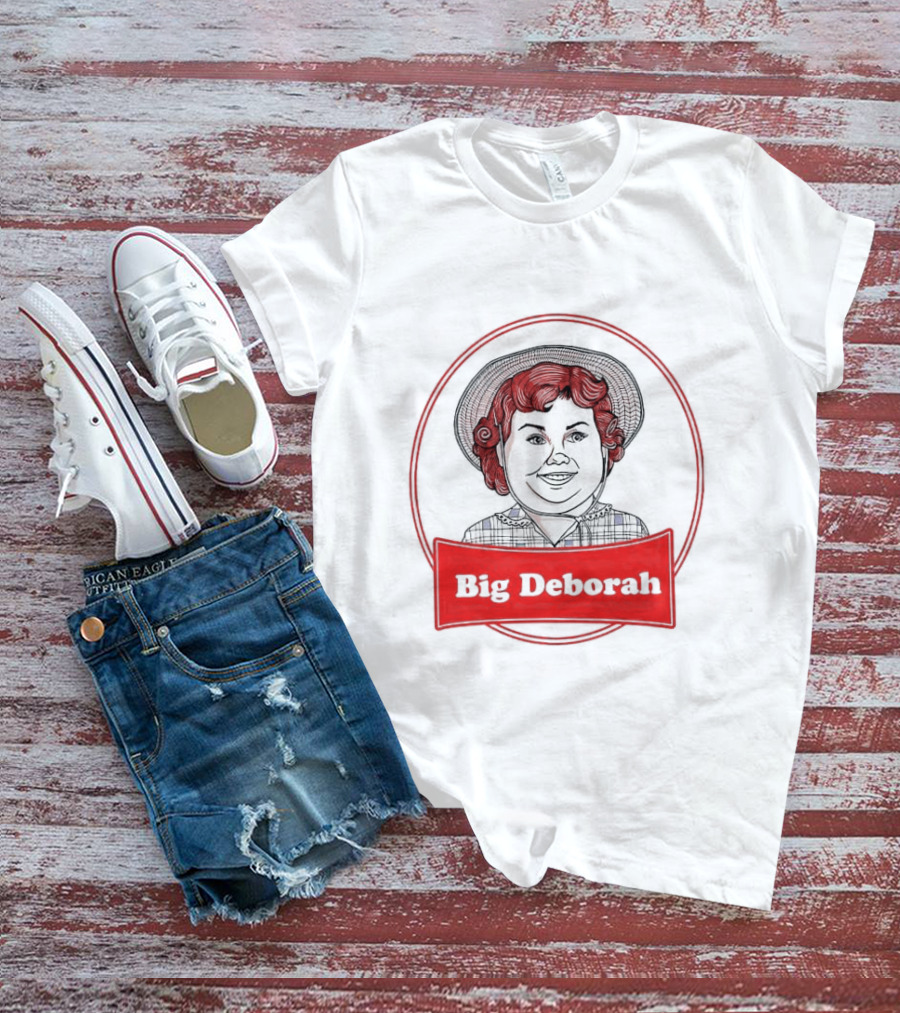 Big Deborah Vintage Cartoon Character In Red Circle T-Shirt