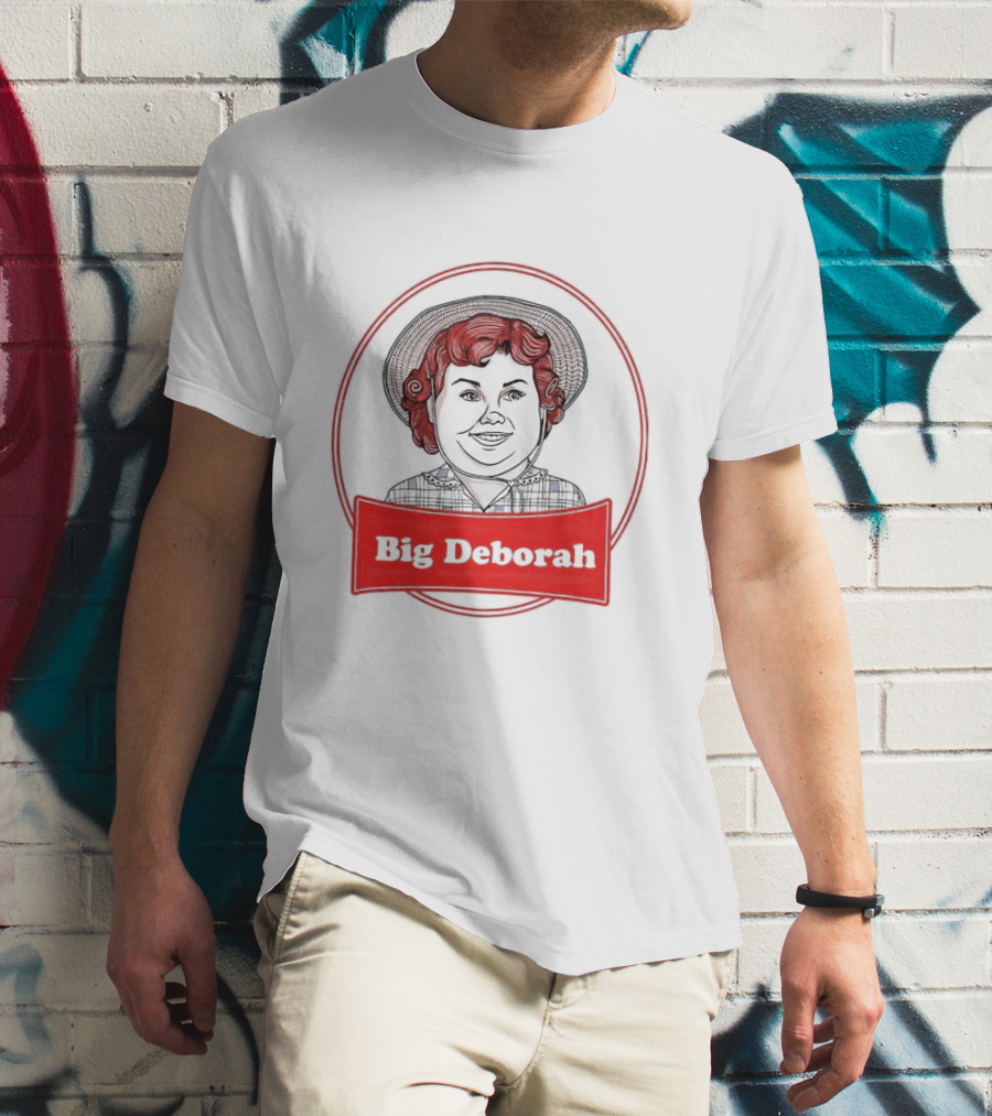 Big Deborah Vintage Cartoon Character In Red Circle T-Shirt