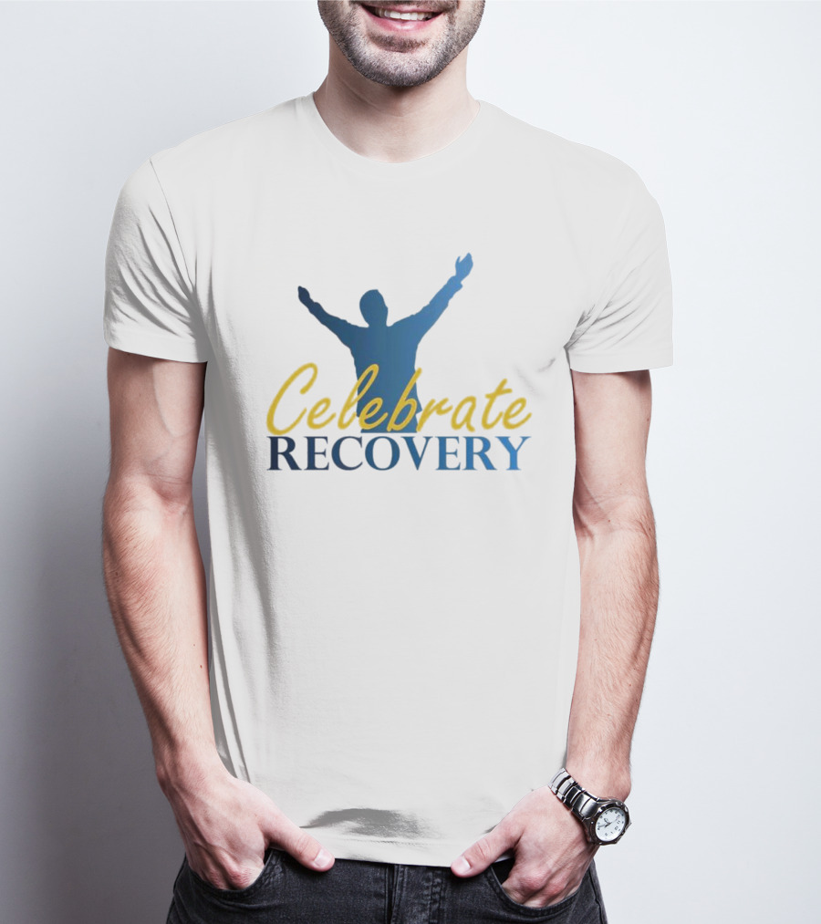 Celebrate Recovery Silhouette With Raised Arms T-Shirt