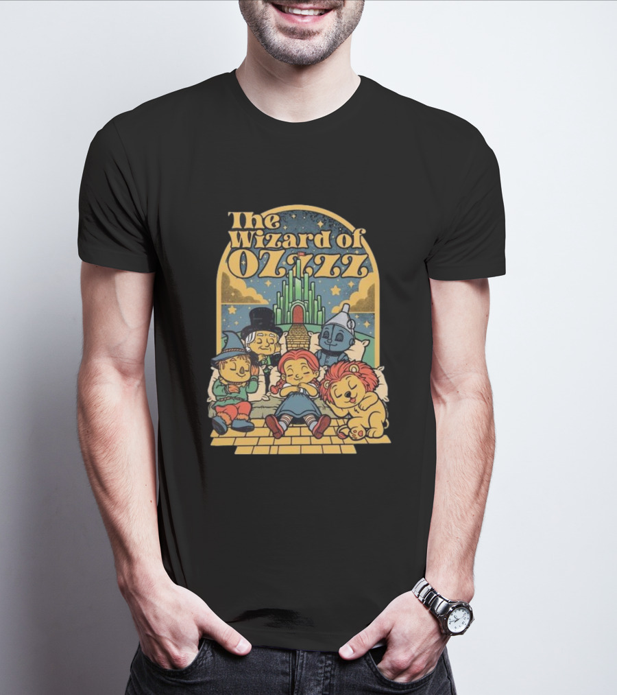 The Wizard Of Ozzzz All Characters Sleeping By Emerald City T-Shirt