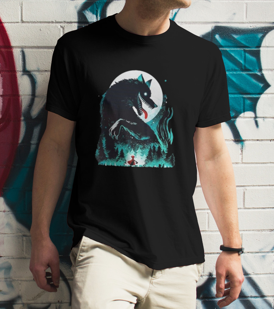 The Wolf Tale Moonlit Forest Encounter T-Shirt