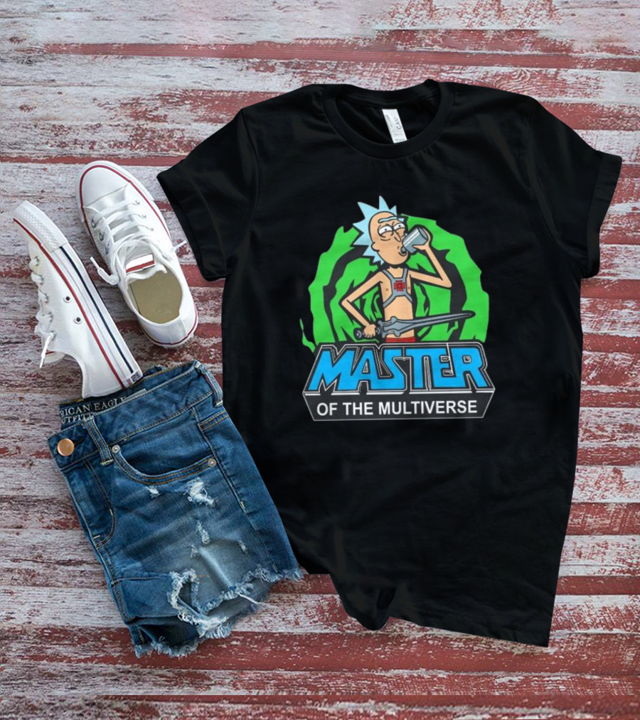 Rick And Morty Master Of The Multiverse Drinking Sword Portal Adventure T-Shirt