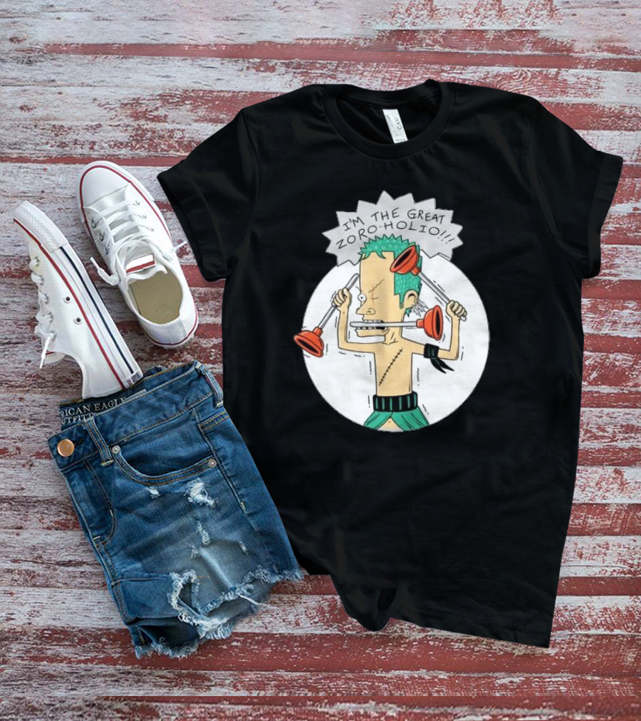 I'm The Great Zoroholio Plunger Warrior Parody Crossover T-Shirt