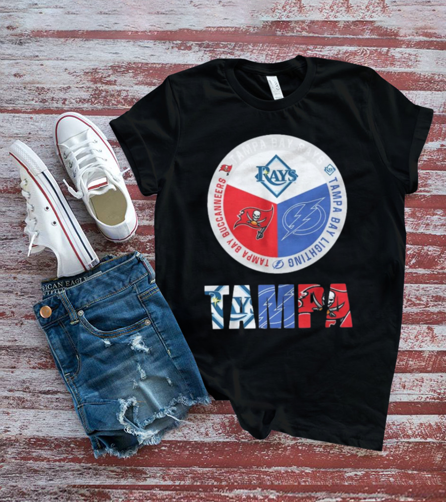 Tampa Bay Rays X Tampa Bay Lightning X Tampa Bay Buccaneers T-Shirt