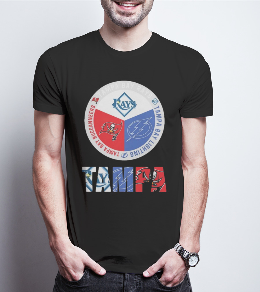 Tampa Bay Rays X Tampa Bay Lightning X Tampa Bay Buccaneers T-Shirt