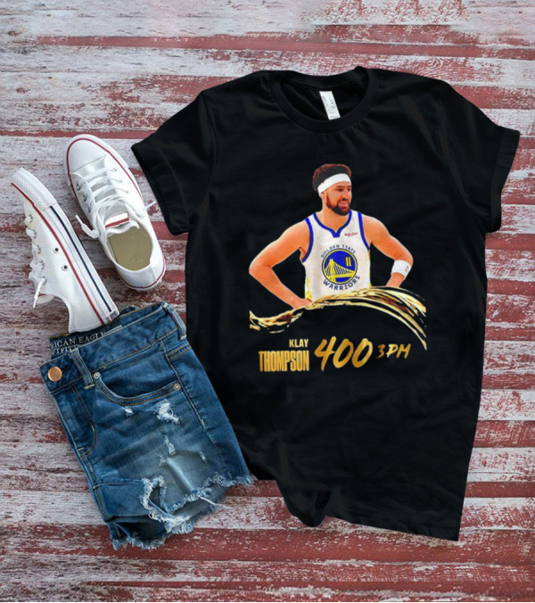 Klay Thompson 400 Three Pointers Golden State Warriors 3PM Gold Blooded T-Shirt