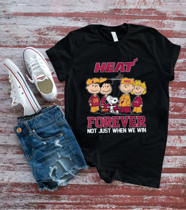 Miami Heat Snoopy And Friends Forever Not Just When We Win T-Shirt