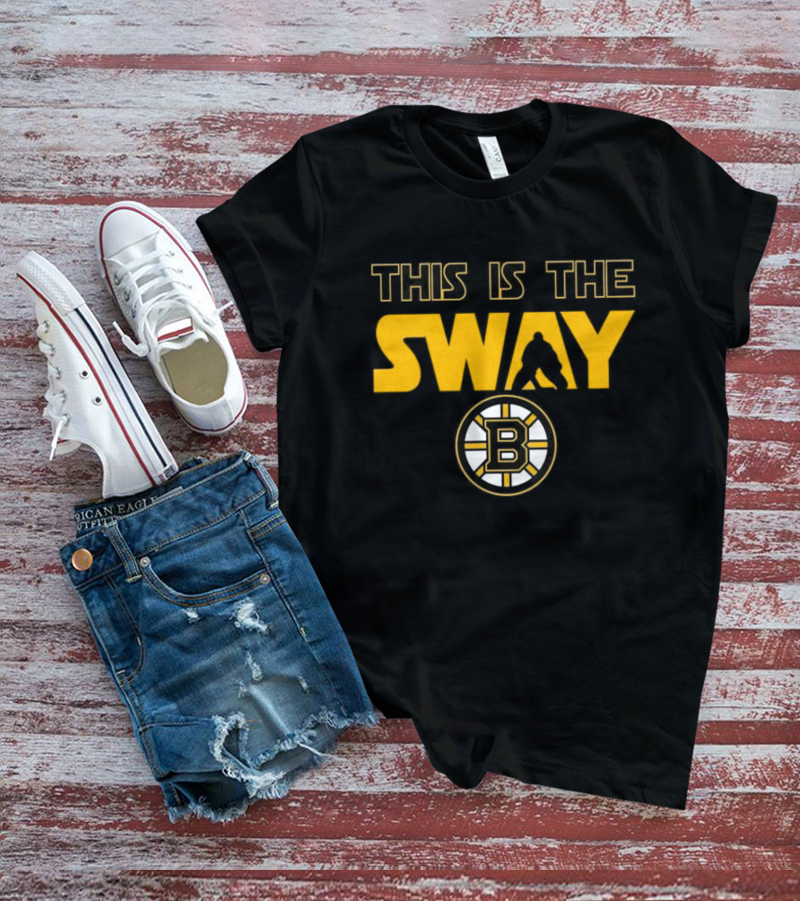 THIS IS THE SWAY BOSTON BRUINS HOCKEY FAN TALBOT BLACK AND GOLD T-Shirt