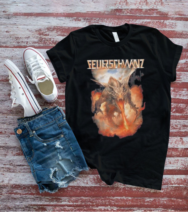 Feuerschwanz Drache Fire-Breathing Dragon Fantasy T-Shirt