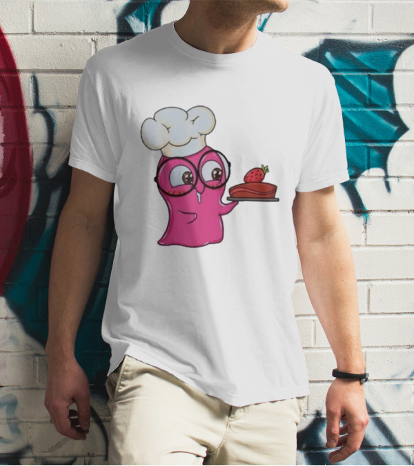 Slime Sam Chef With Cake And Strawberry T-Shirt
