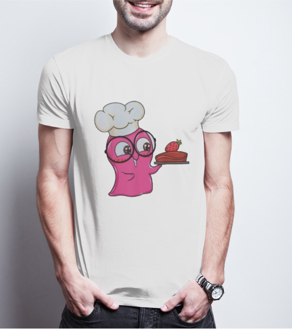 Slime Sam Chef With Cake And Strawberry T-Shirt