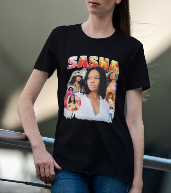 Sasha Iconic Collage Featuring Diverse Fashion Styles T-Shirt