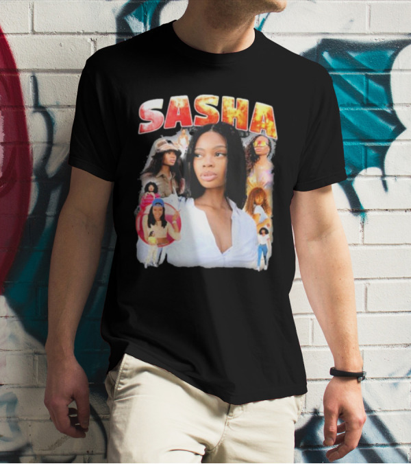Sasha Iconic Collage Featuring Diverse Fashion Styles T-Shirt
