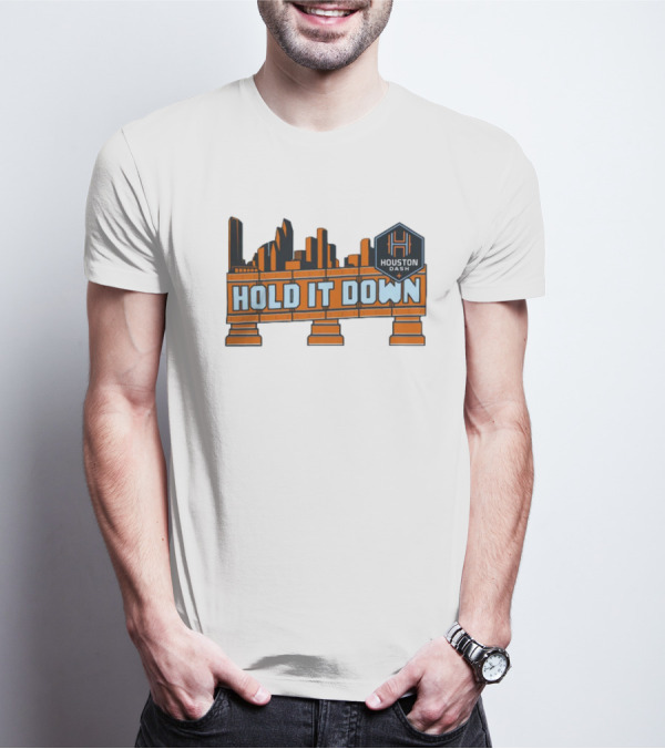 Houston Dash Hold It Down Skyline Soccer T-Shirt
