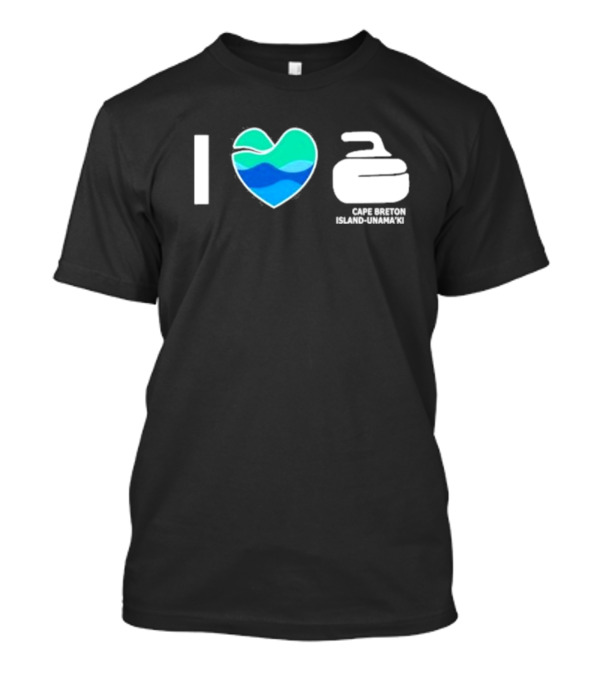 I Heart Curling Cape Breton Island-Unama’ki T-Shirt