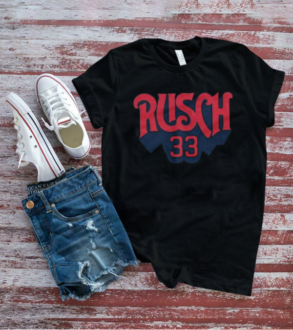 Rusch 33 Baseball Style Red Navy T-Shirt