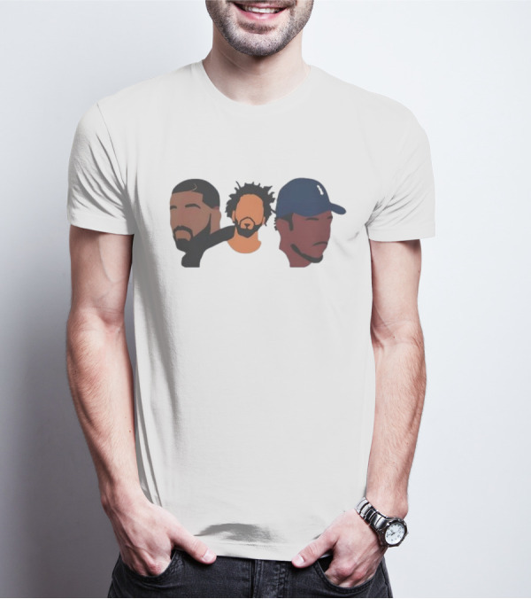 Drake J Cole Kendrick Lamar Retro Rapper Star T-Shirt
