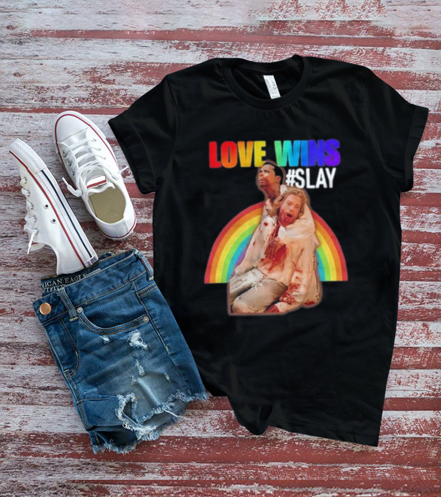 Cerpen Vampire Season 2 Love Wins #Slay Rainbow T-Shirt