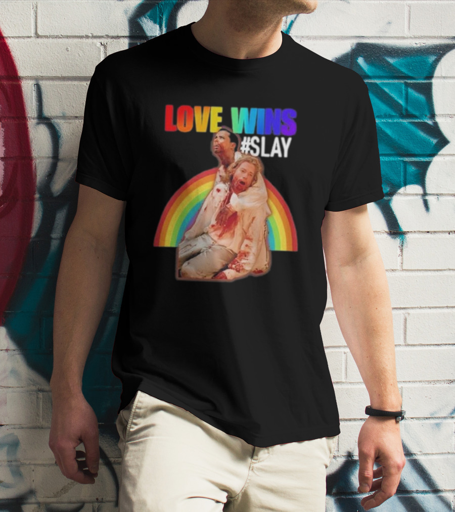 Cerpen Vampire Season 2 Love Wins #Slay Rainbow T-Shirt