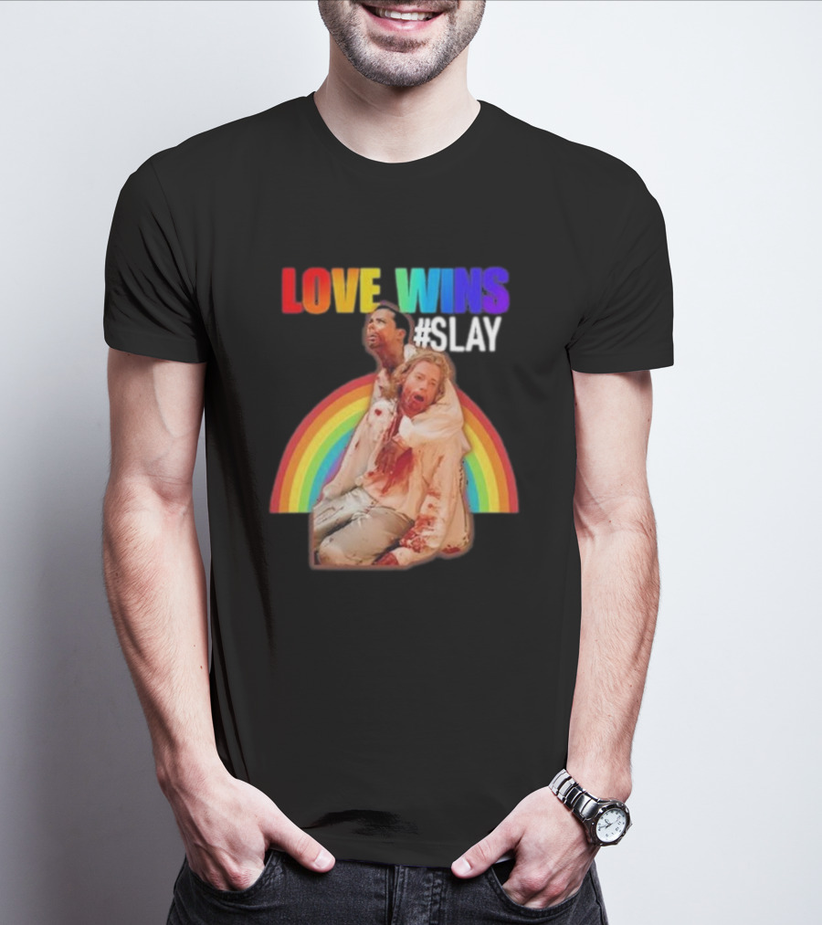 Cerpen Vampire Season 2 Love Wins #Slay Rainbow T-Shirt