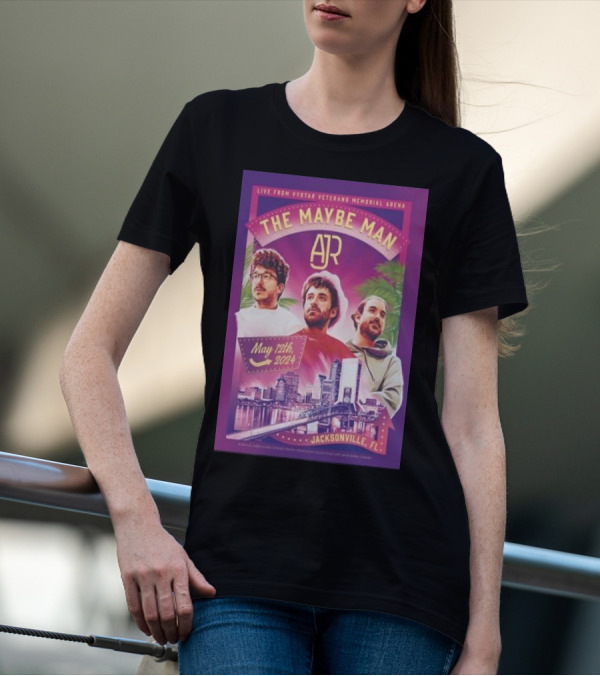LIVE FROM VYSTAR VETERANS MEMORIAL ARENA THE MAYBE MAN AJR JACKSONVILLE FL MAY 12TH T-Shirt