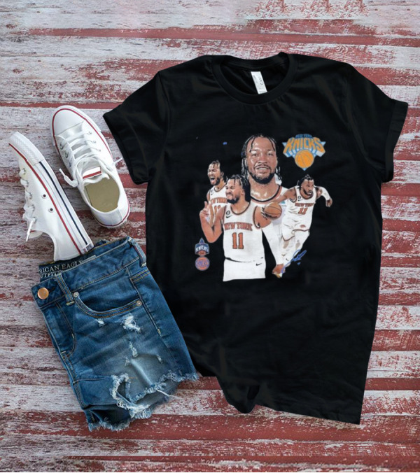 New York Knicks Jalen Brunson 11 Signature Basketball Action Moments T-Shirt