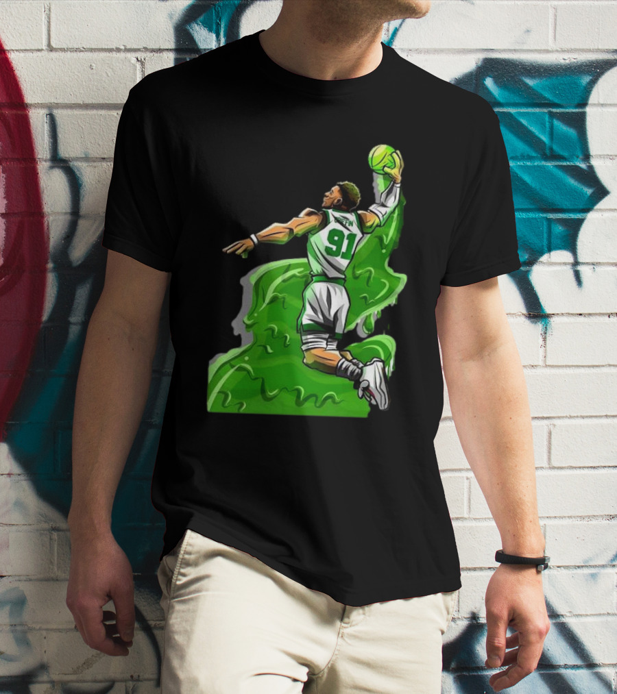 Blake Griffin Boston Celtics Number 91 Dunking Basketball T-Shirt